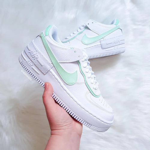 White Mint Custom Air Force 1