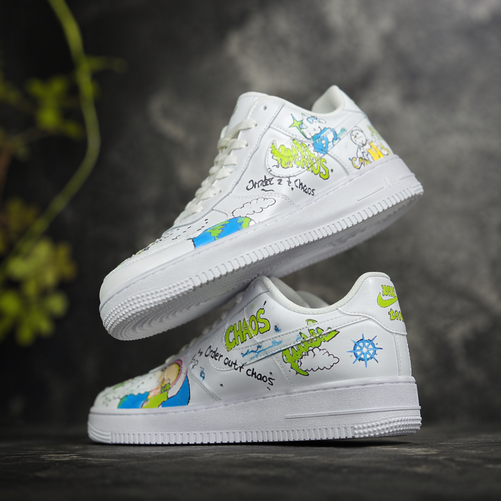 Hand Painted Custom Air Force 1 Sneakers